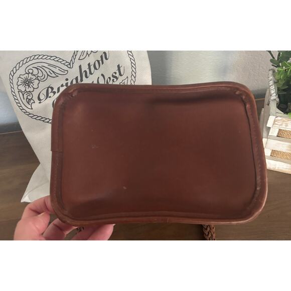 Vintage Brighton Brown Crocodile Like Leather bucket Purse 1999 EUC - Picture 4 of 4